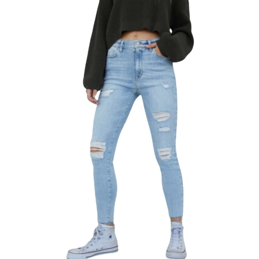 Pacsun Low Rise Distressed Jeans 25‎
